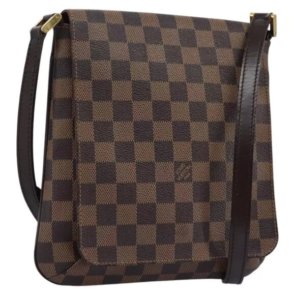 LOUIS VUITTON Damier Ebene Musette Salsa Long Shoulder Bag N51300 Auth 110316 - Picture 1 of 16